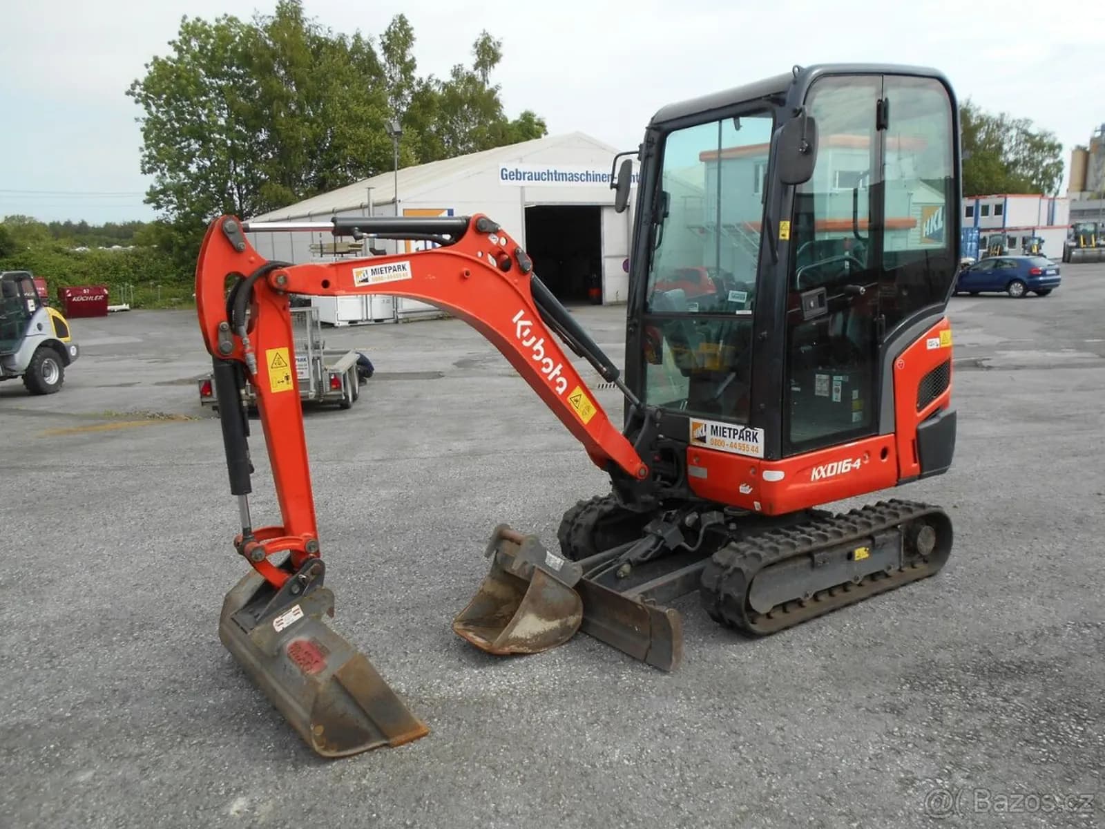 Kubota – pásový bagr 3,5 t – Minirypadlo